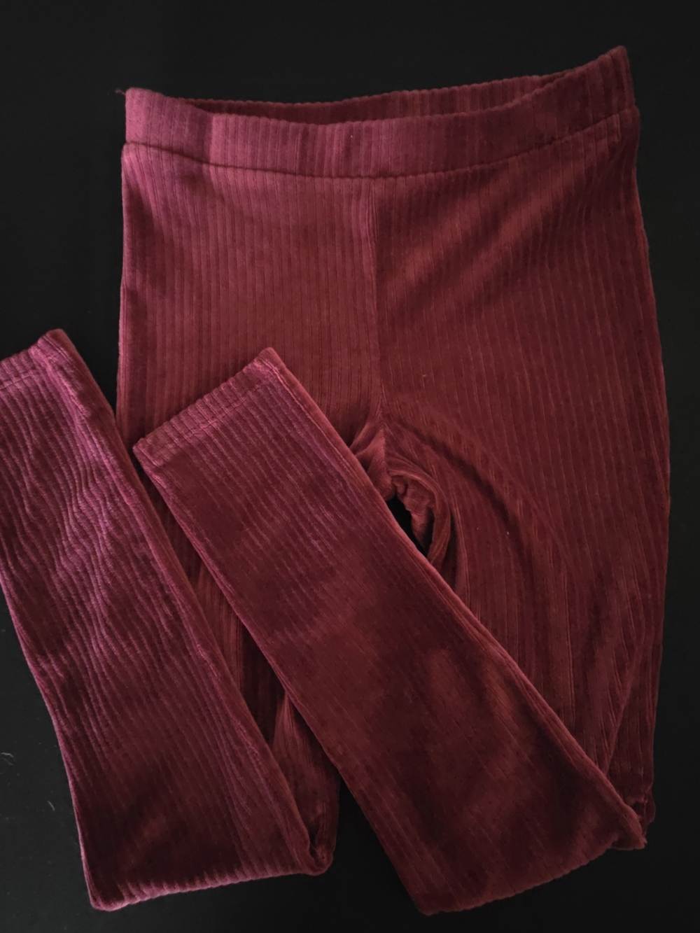 ArtClass Ribbed Leggings in Rust Size 7/8